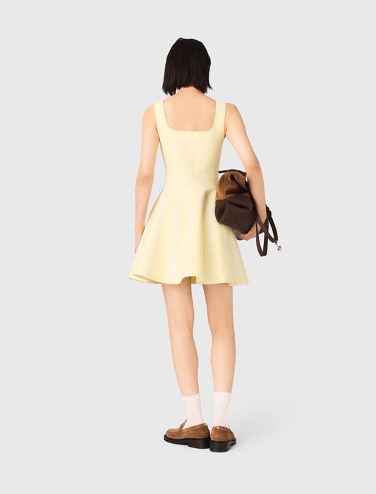 Maje Jacquard knit short dress