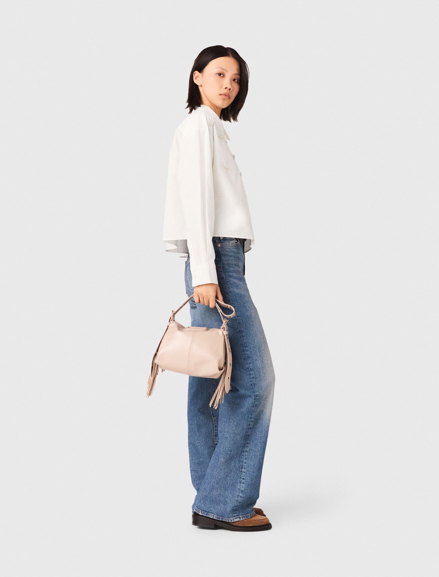 Maje Bow Jewel Shirt