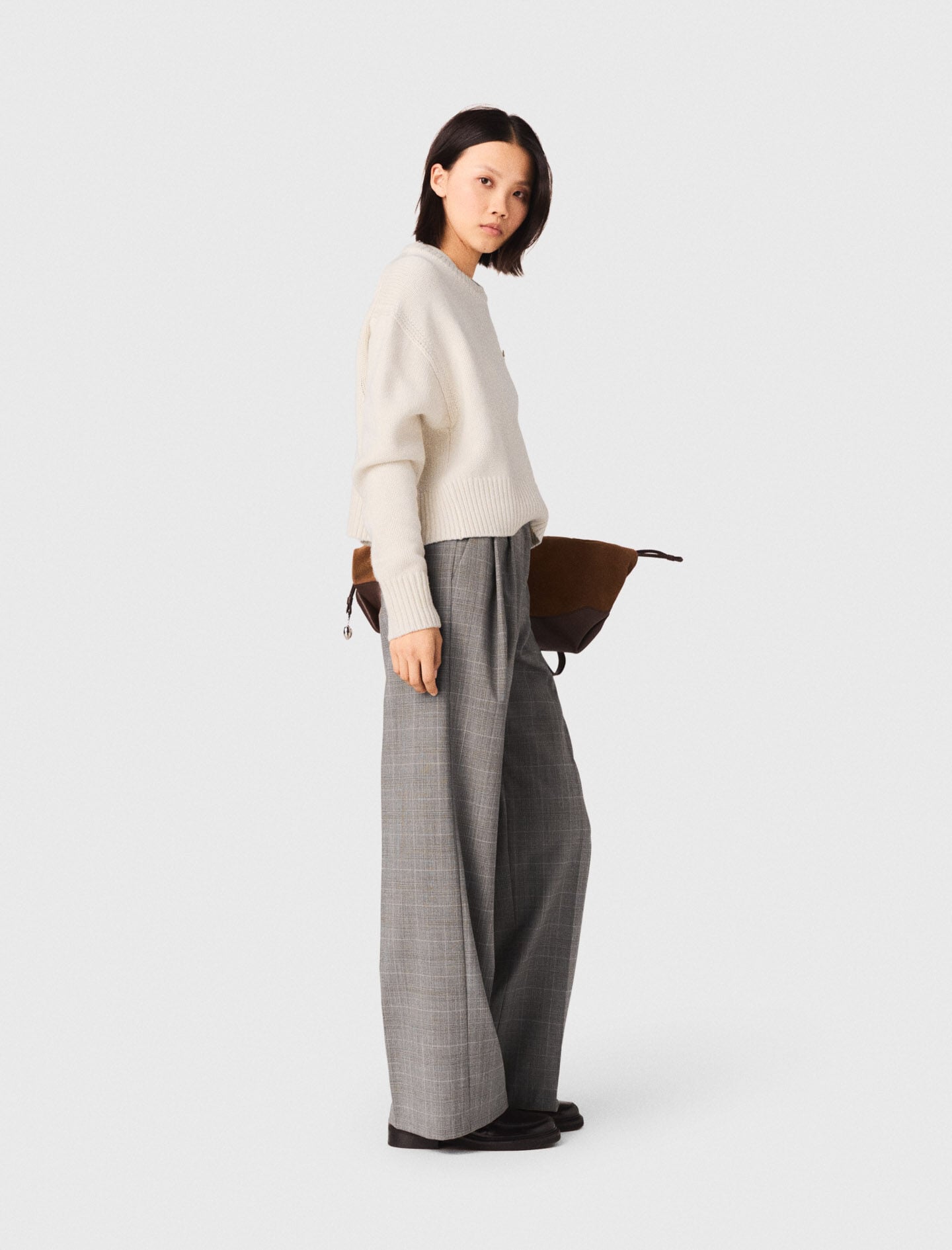 Maje Checked suit trousers