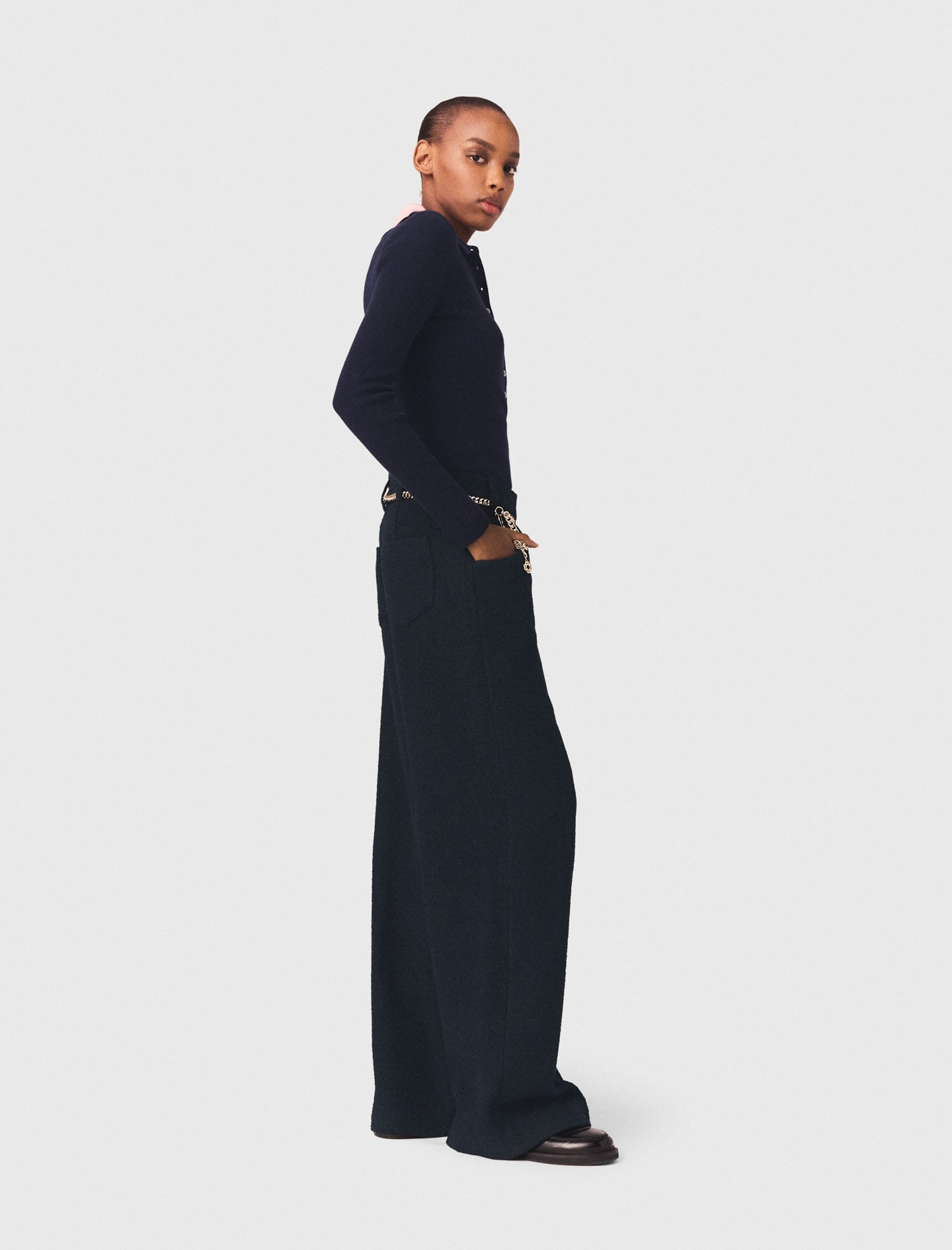 Maje Tweed trousers