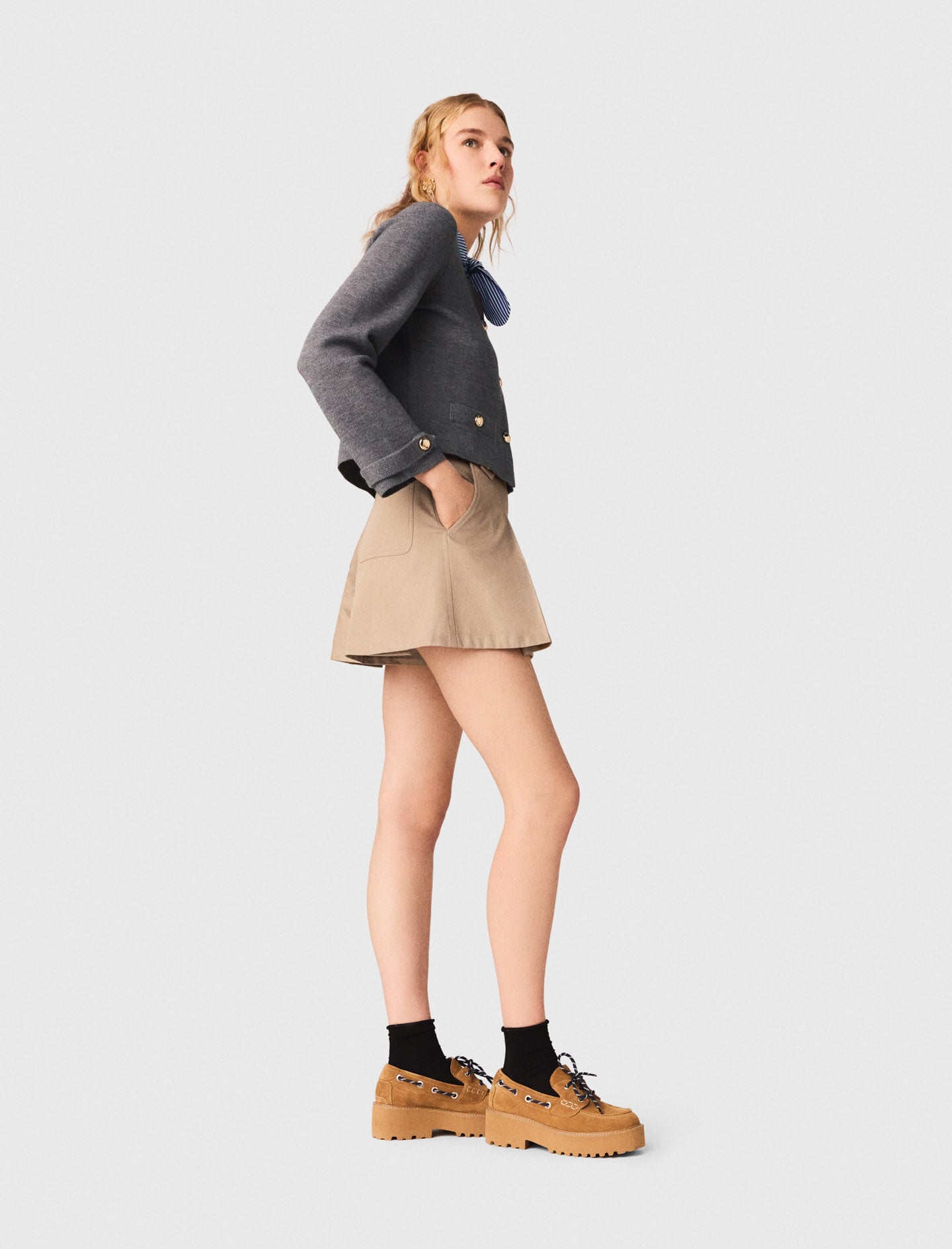 Maje Cardigan with removable tie