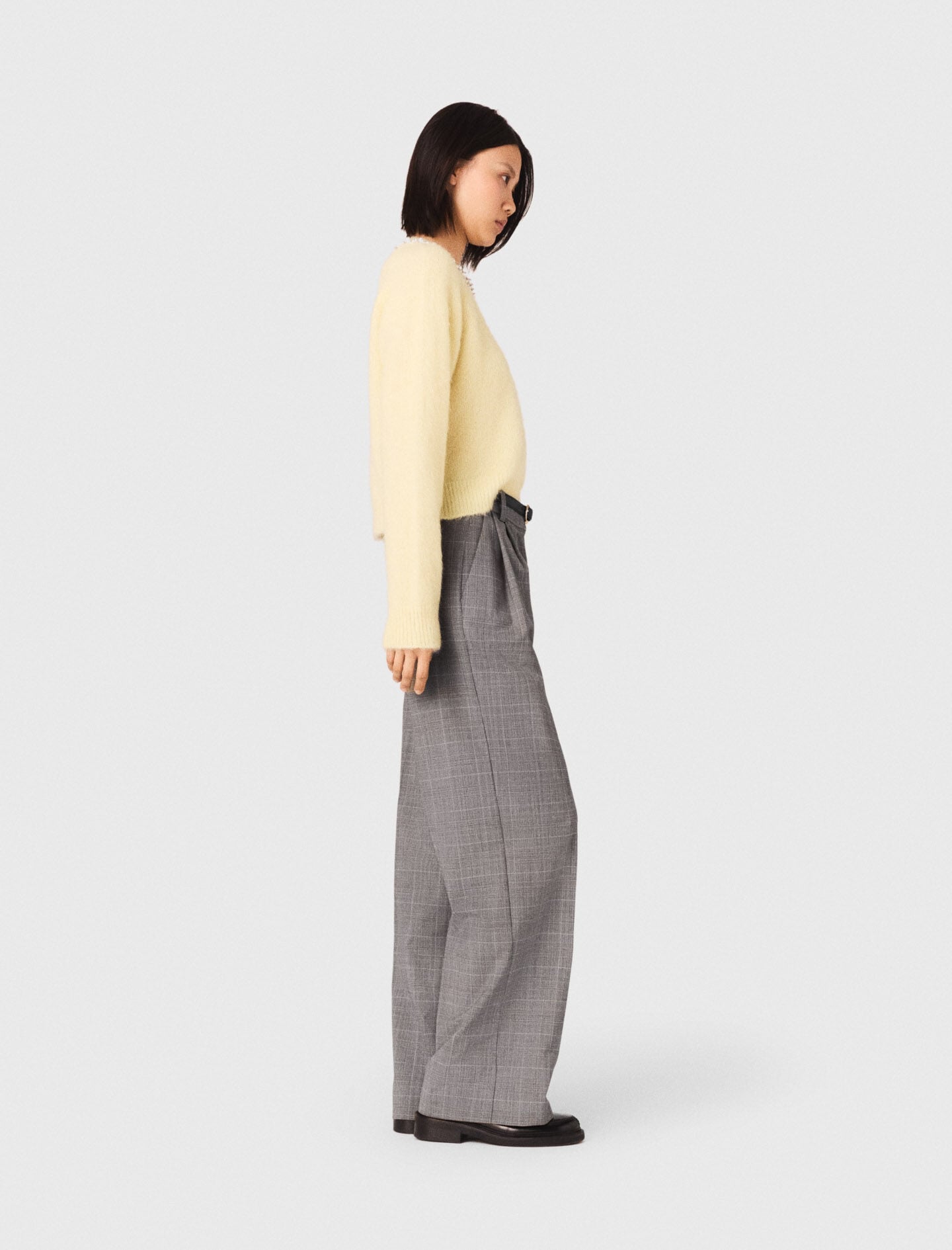 Maje Removable jewel collar sweater