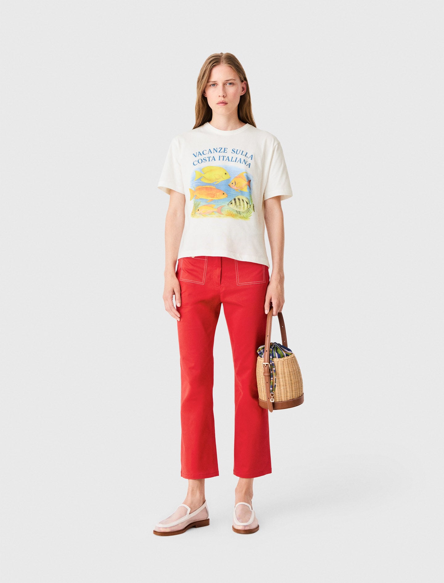 Maje T-shirt with fish print