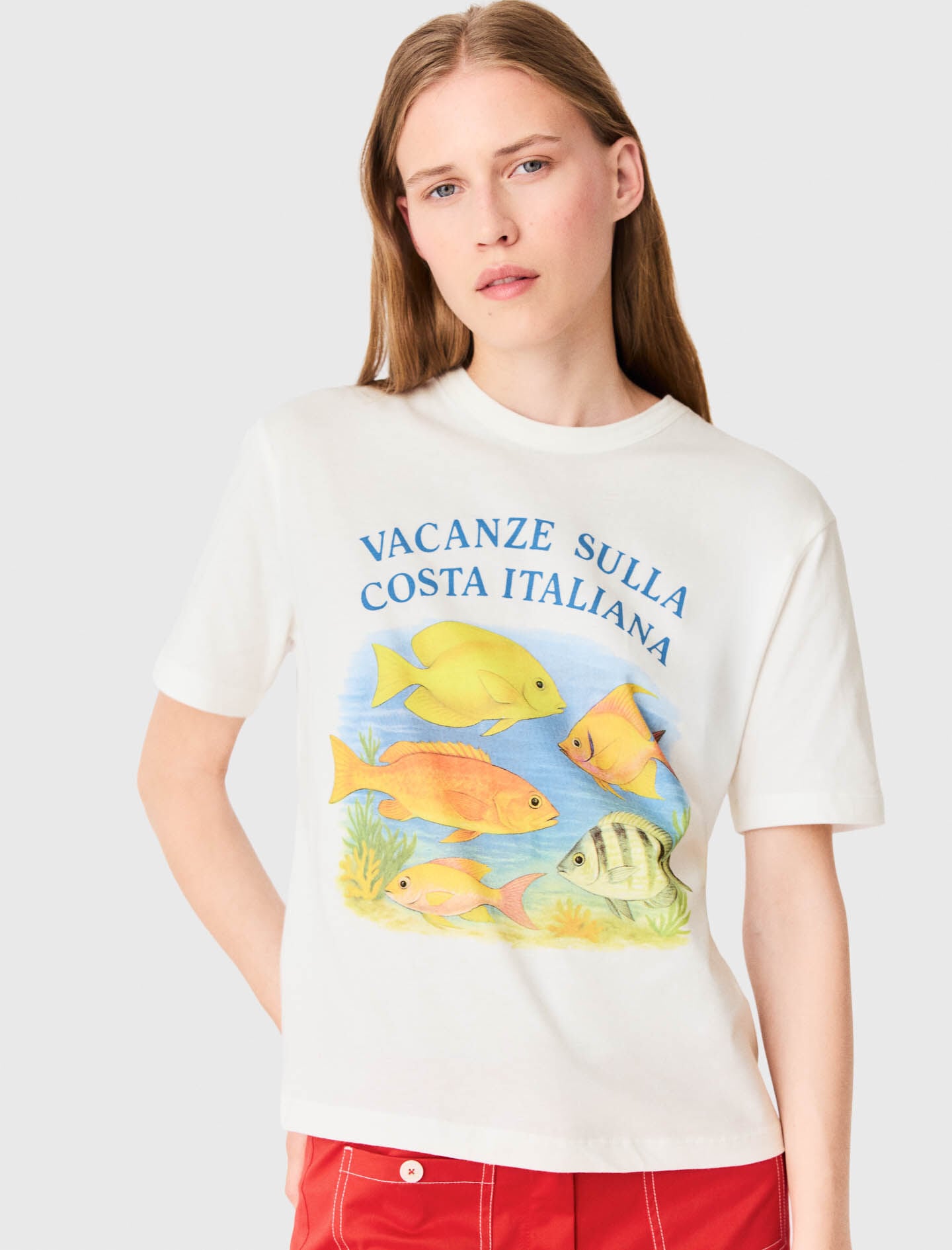 Maje T-shirt with fish print