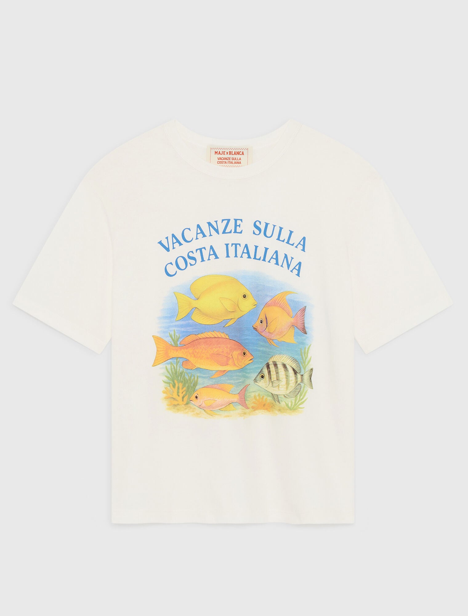 Maje T-shirt with fish print