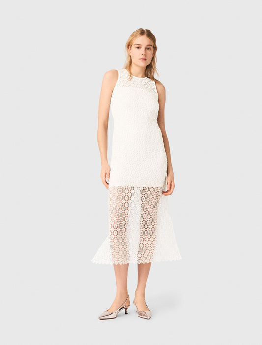 Maje Rhinestone crochet maxi dress