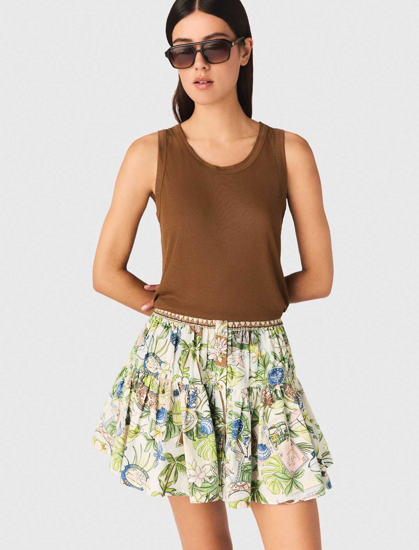 Maje Rib knit vest top