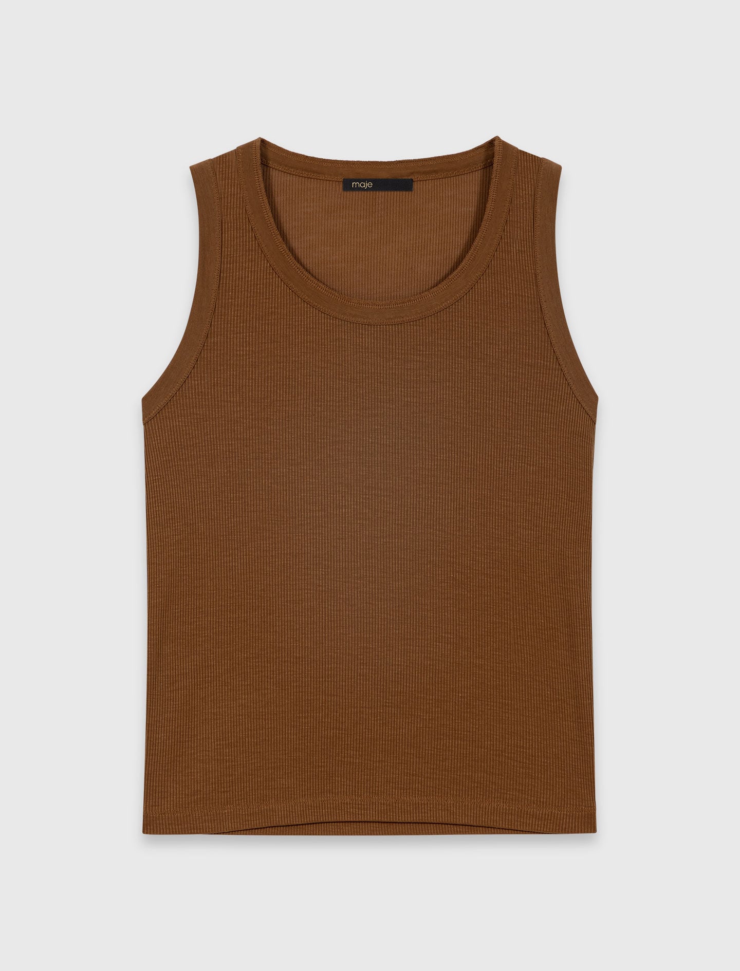 Maje Rib knit vest top