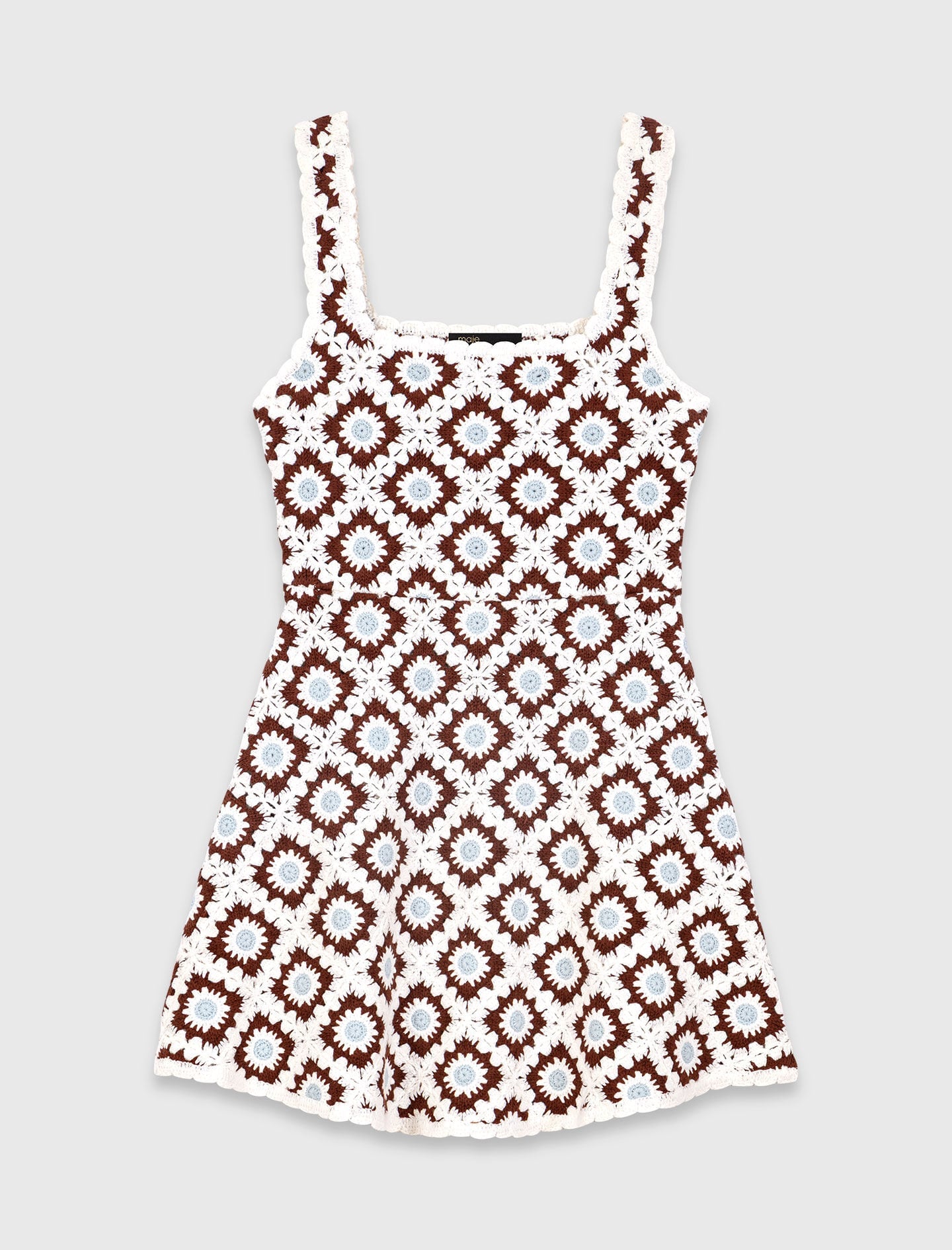 Maje Floral crochet dress