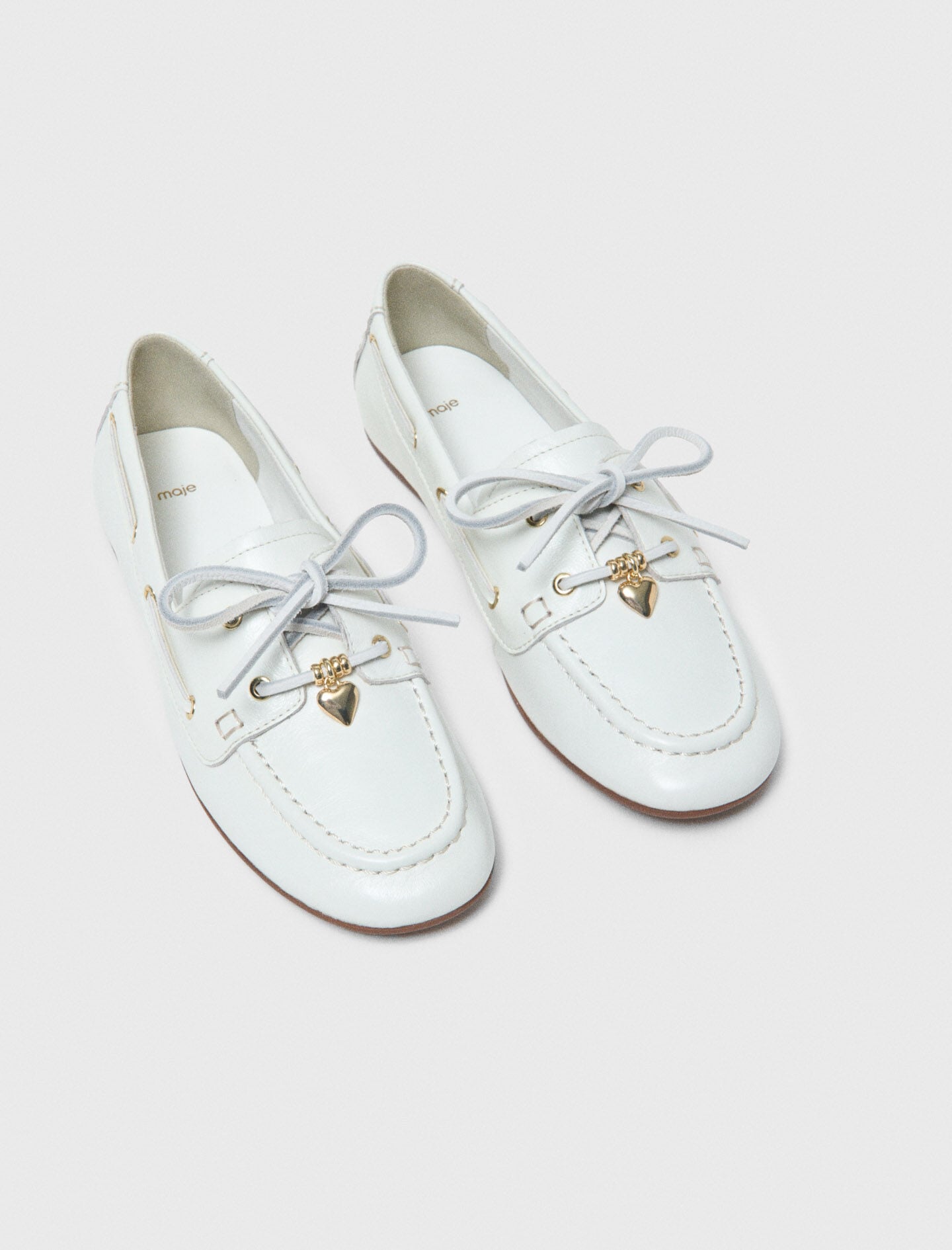 Maje Leather boat shoes