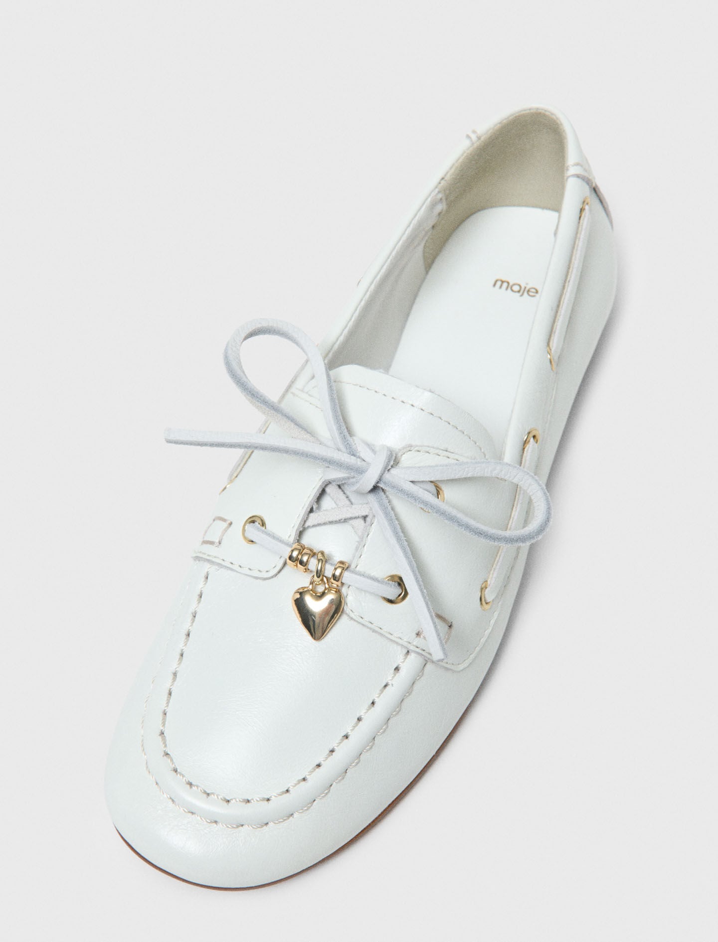 Maje Leather boat shoes
