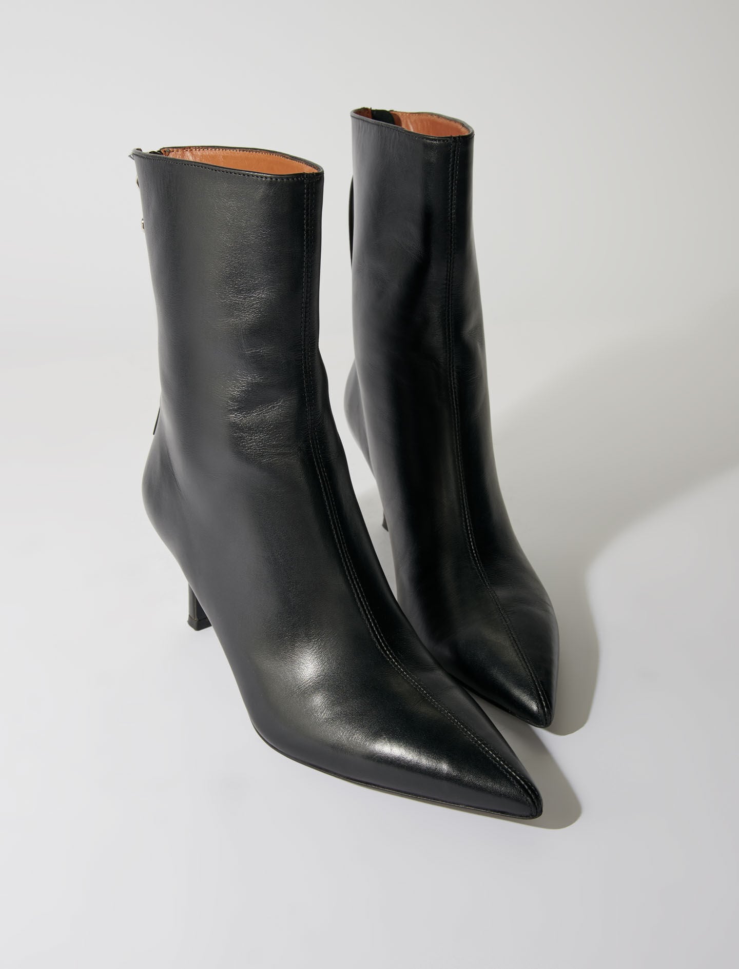 Maje Leather ankle boots