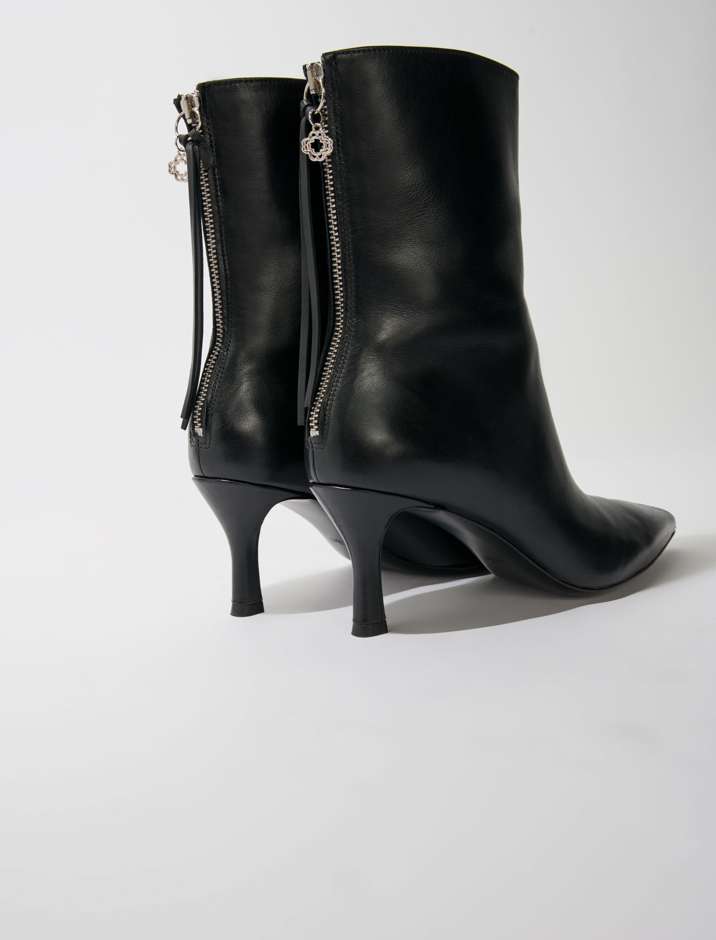 Maje Leather ankle boots