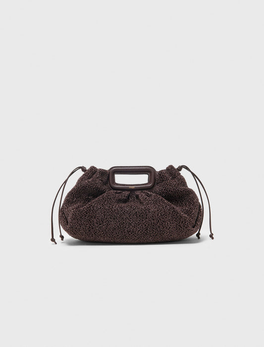 Maje Mipli bouclé effect clutch bag