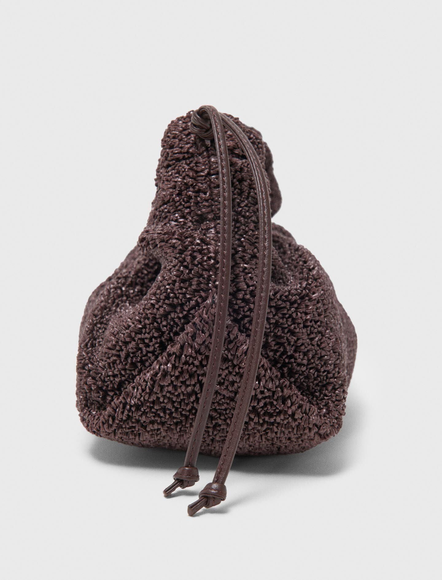 Maje Mipli bouclé effect clutch bag