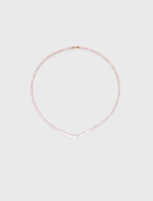 Maje Cascade diamanté necklace