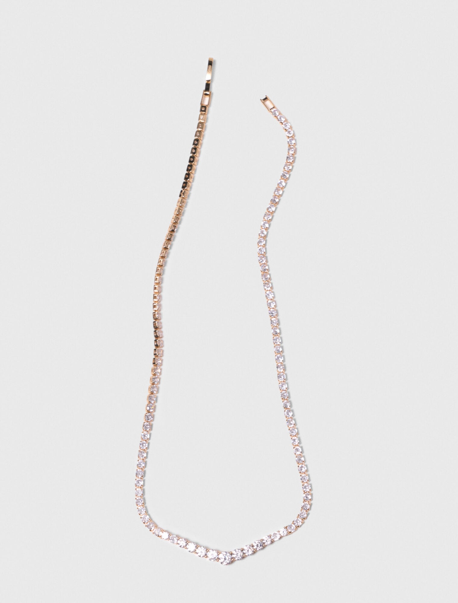 Maje Cascade diamanté necklace