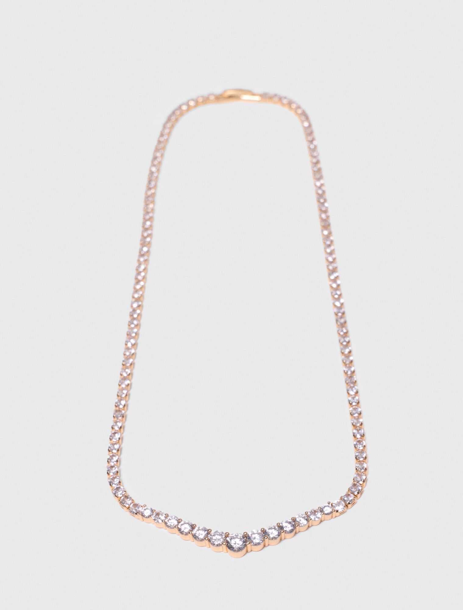 Maje Cascade diamanté necklace
