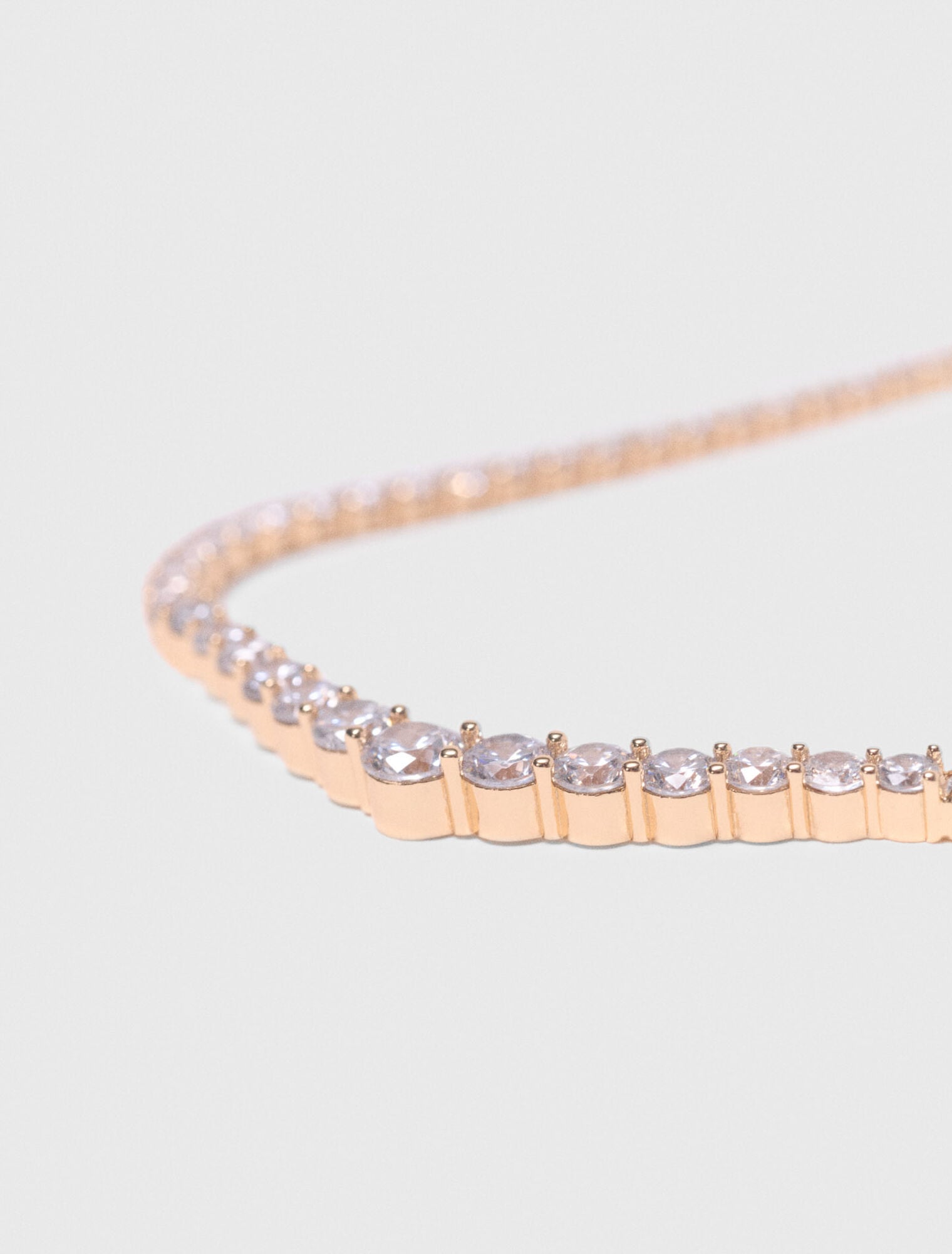 Maje Cascade diamanté necklace