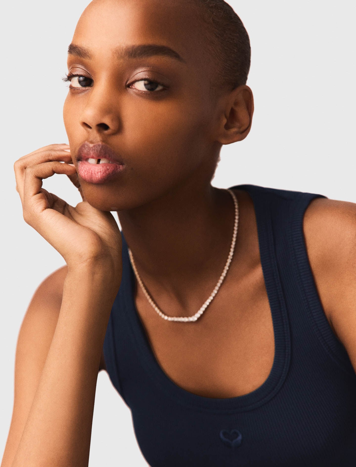 Maje Cascade diamanté necklace