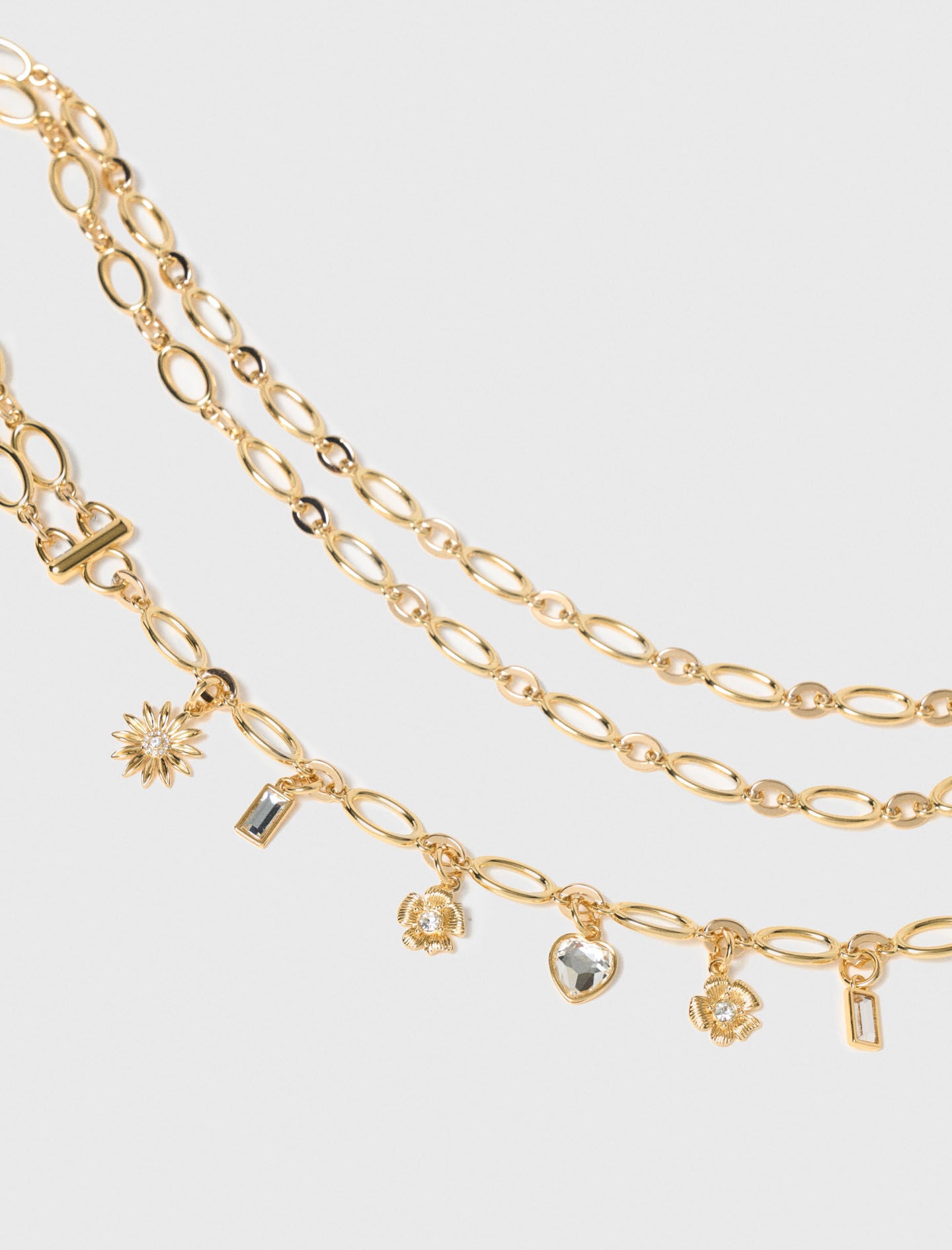 Maje Double chain belt with charms