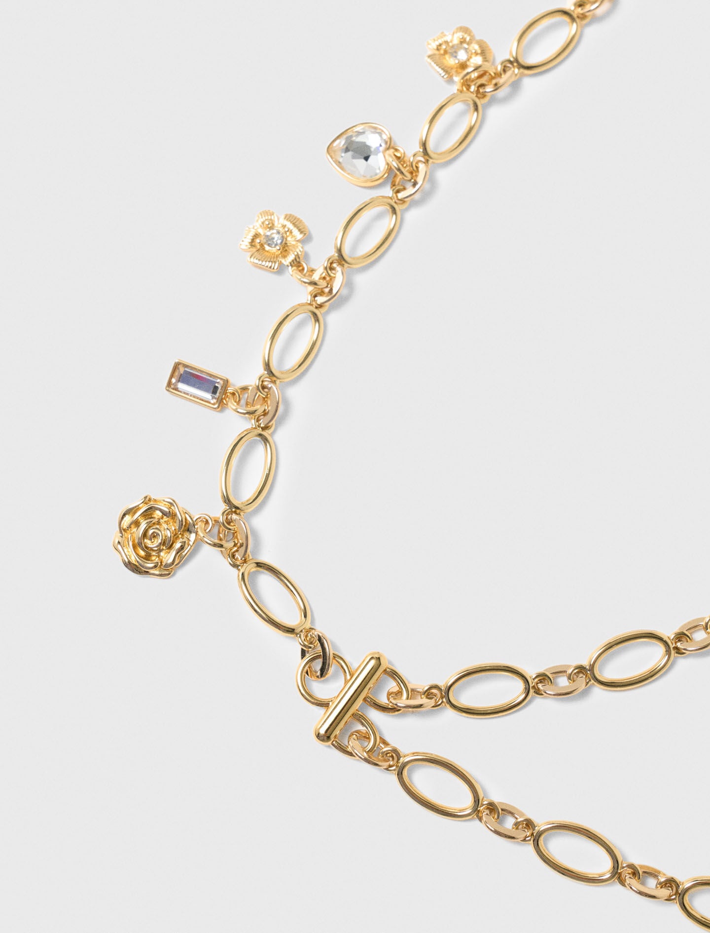 Maje Double chain belt with charms