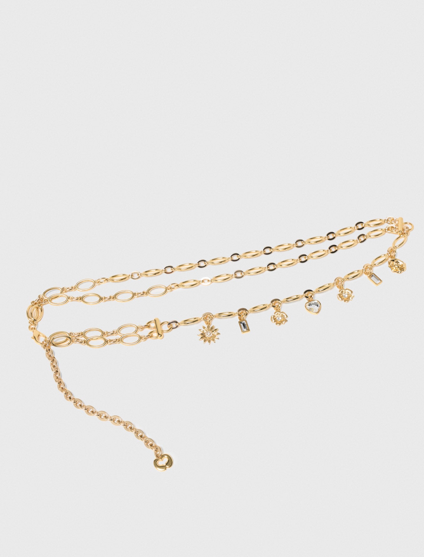 Maje Double chain belt with charms