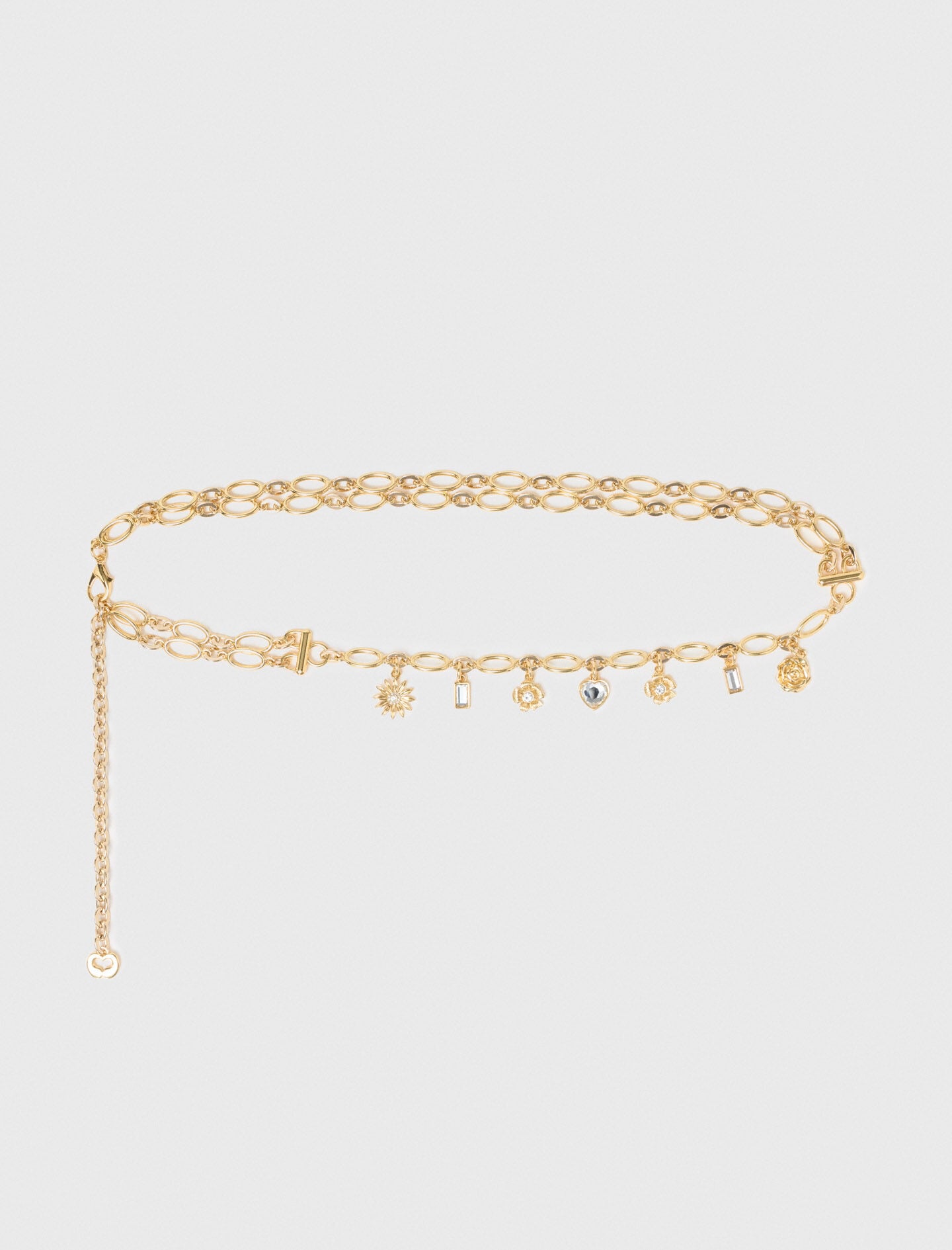 Maje Double chain belt with charms
