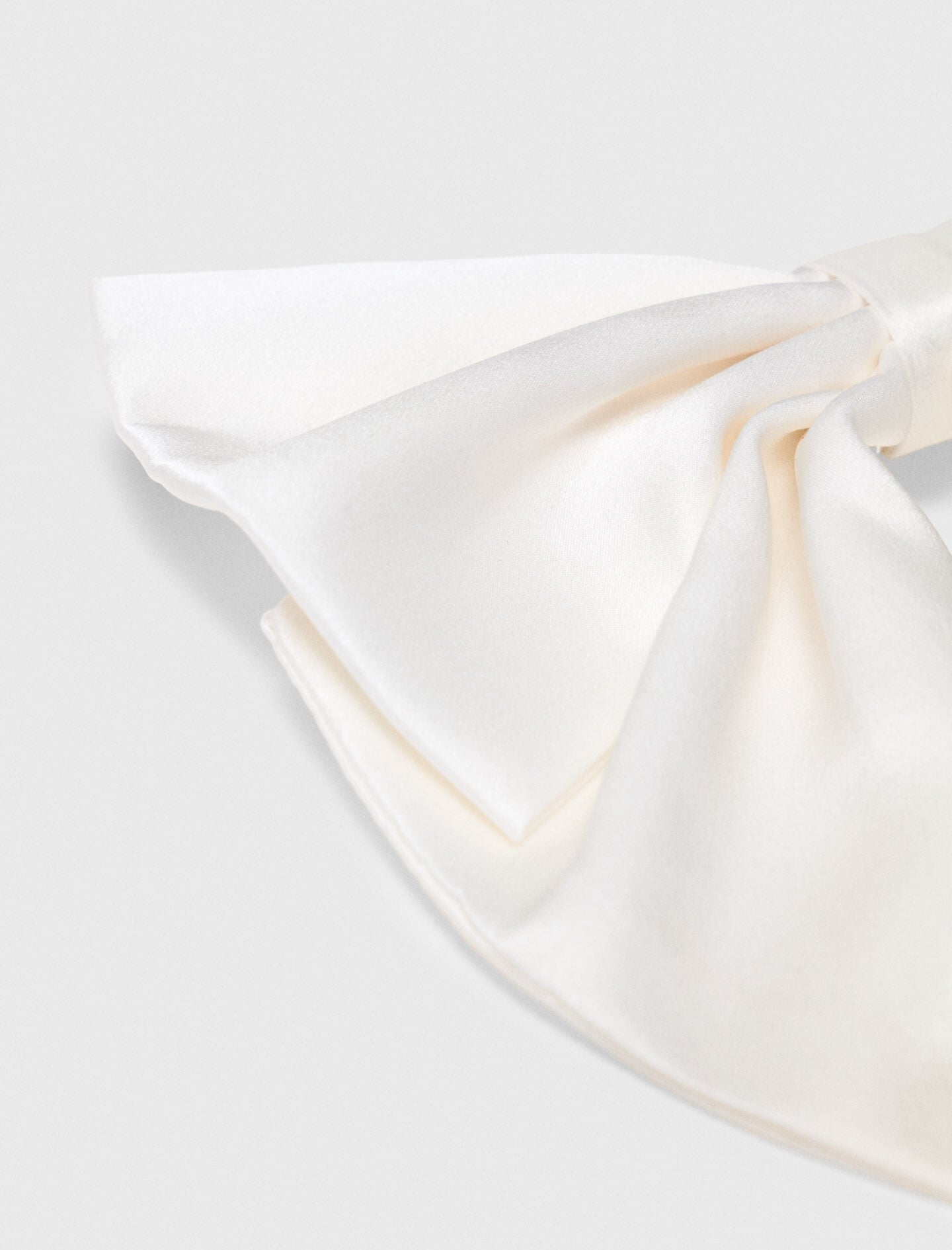 Maje Satin-effect bow barrette