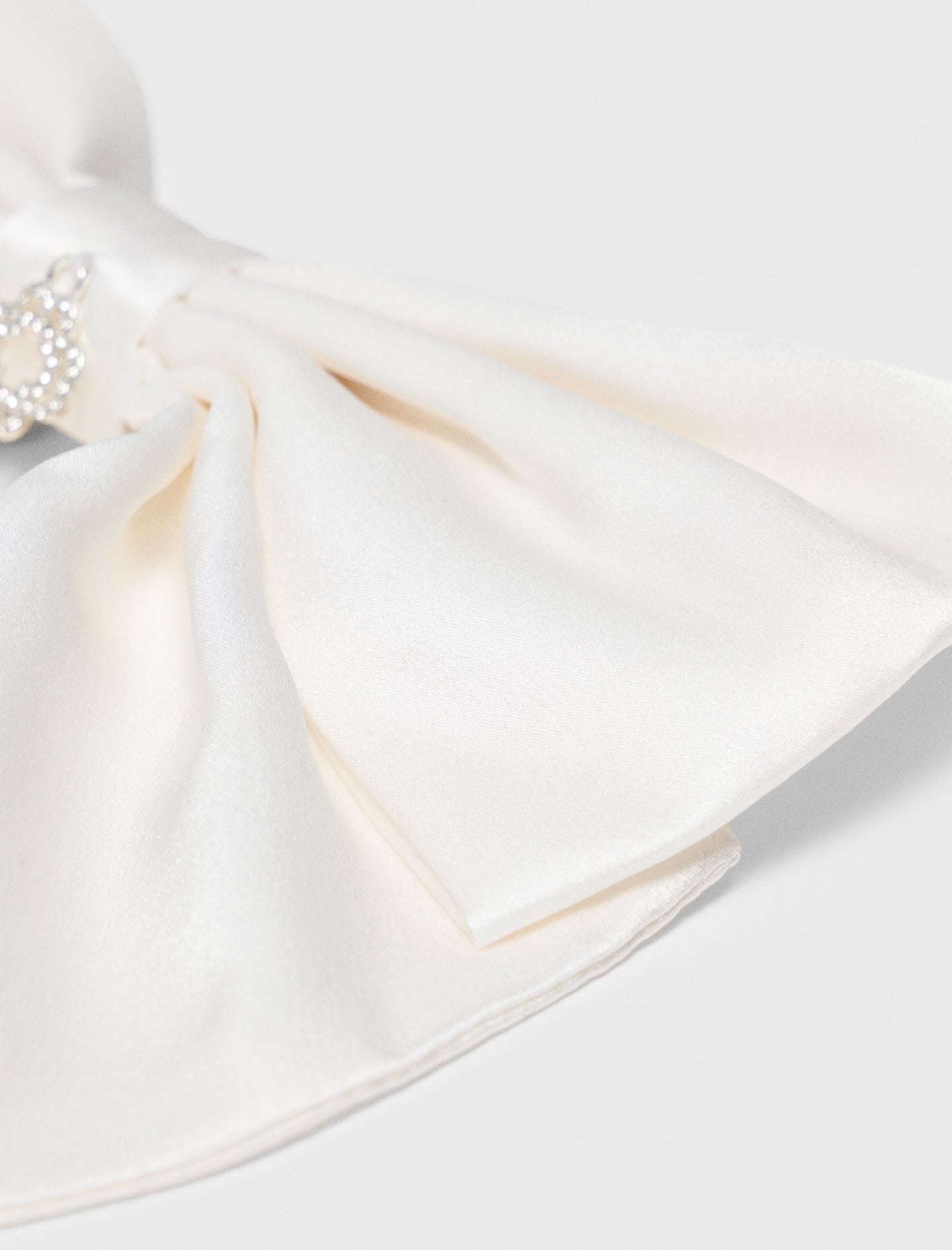 Maje Satin-effect bow barrette
