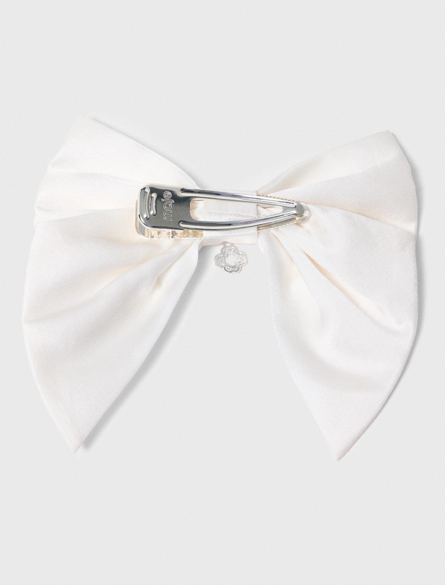 Maje Satin-effect bow barrette