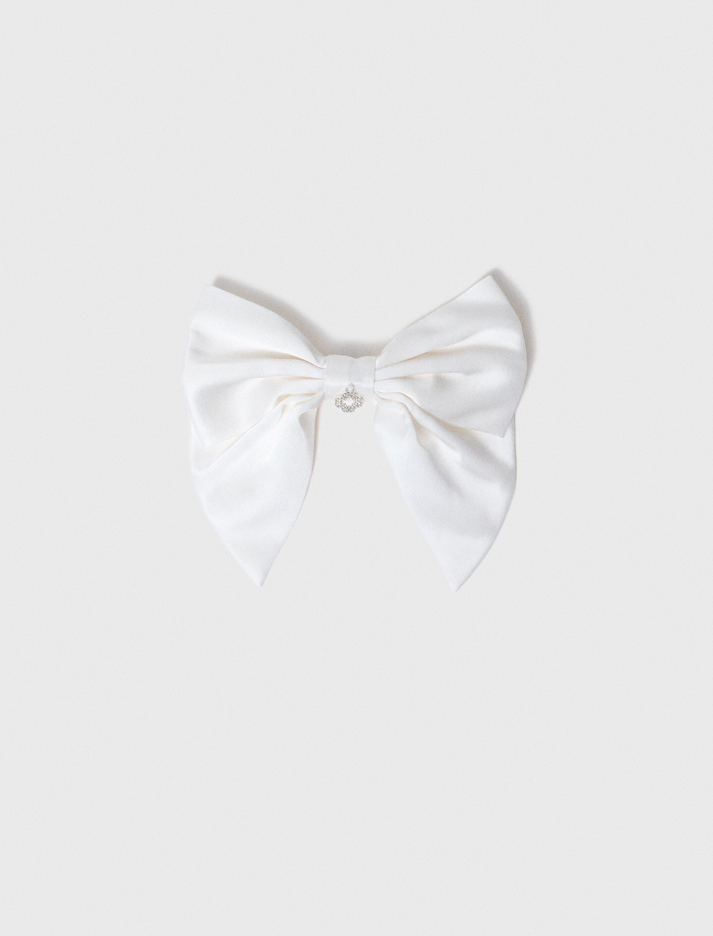 Maje Satin-effect bow barrette