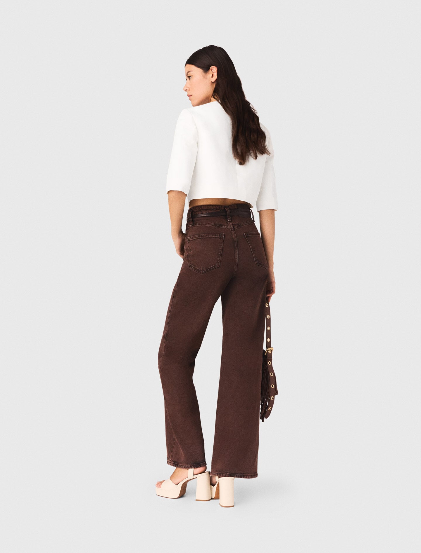 Maje Short linen blend jacket