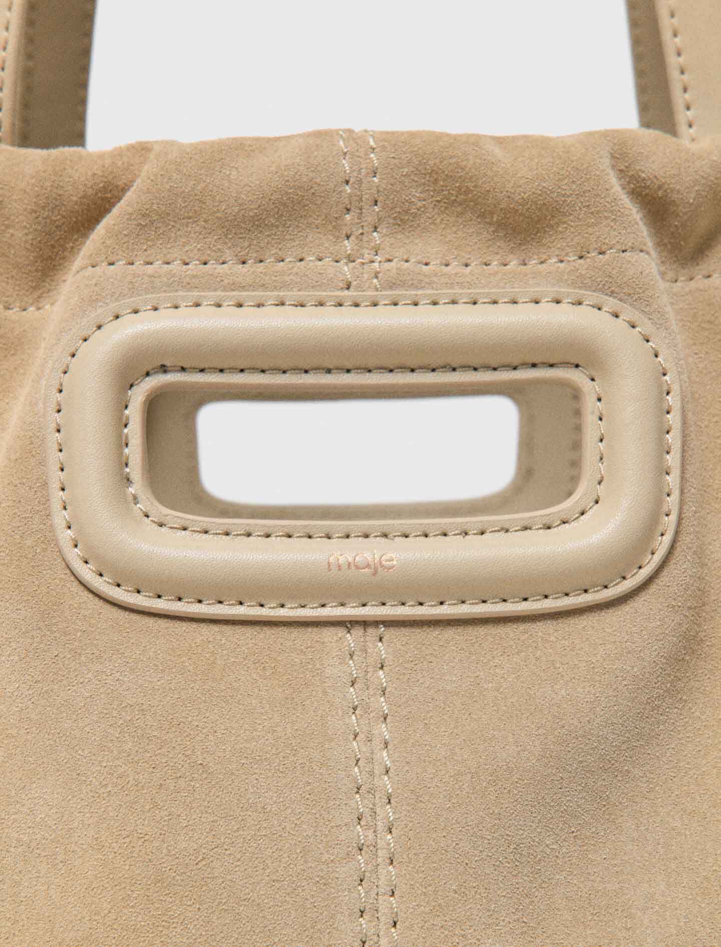Maje Suede Milpli tote bag