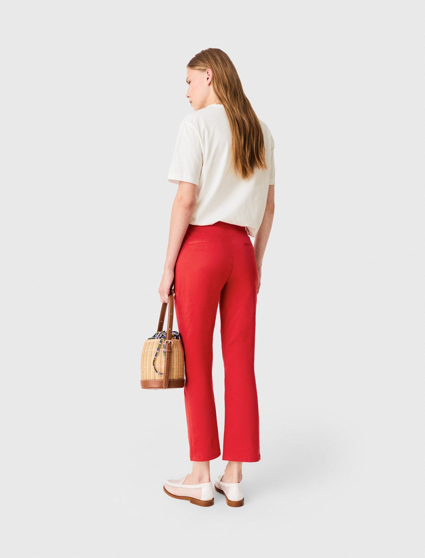 Maje Cotton Capri trousers
