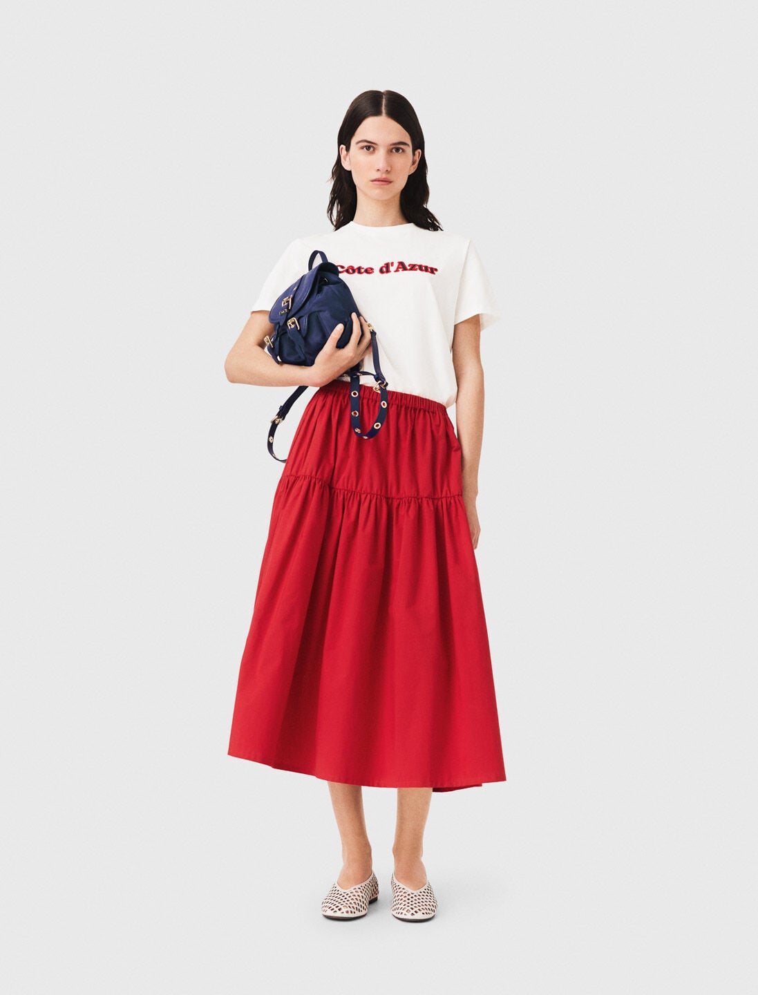 Maje T-shirt with embroidery
