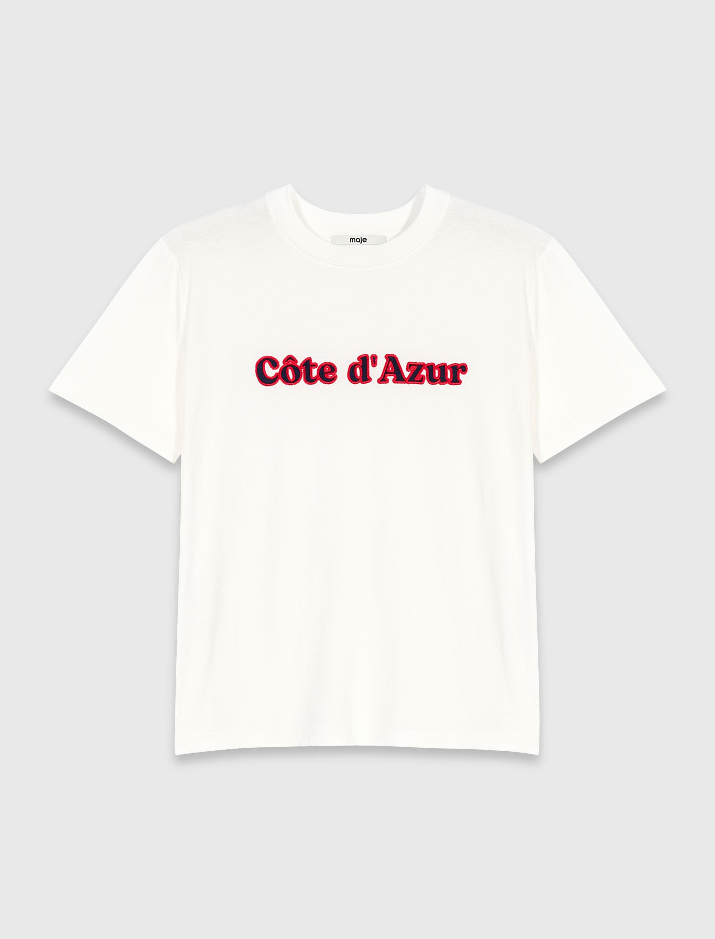 Maje T-shirt with embroidery