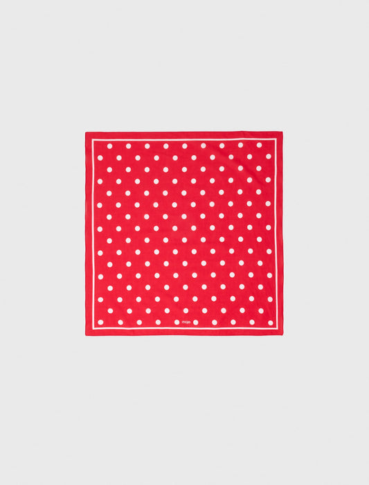 Maje Polka dot cotton bandana
