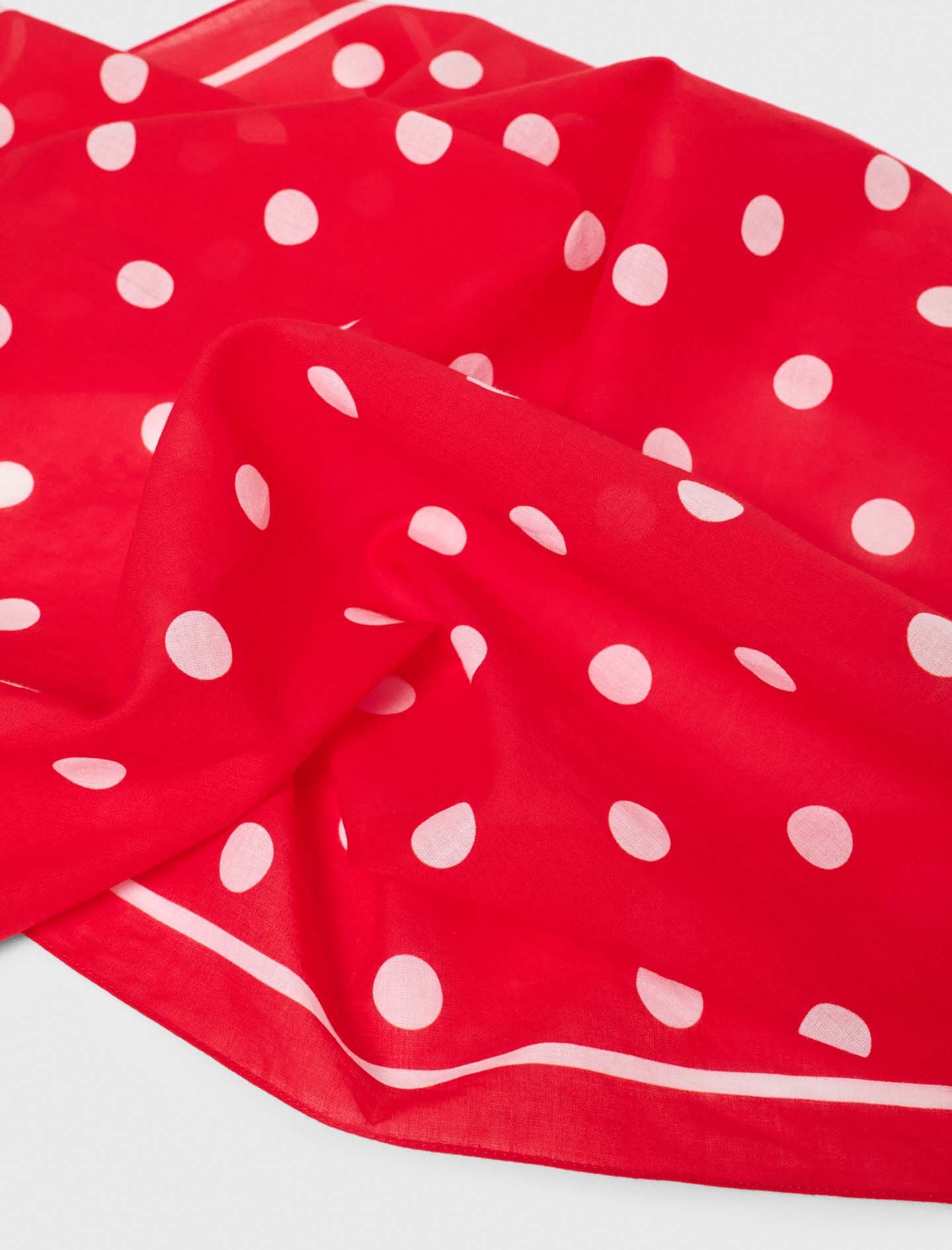 Maje Polka dot cotton bandana