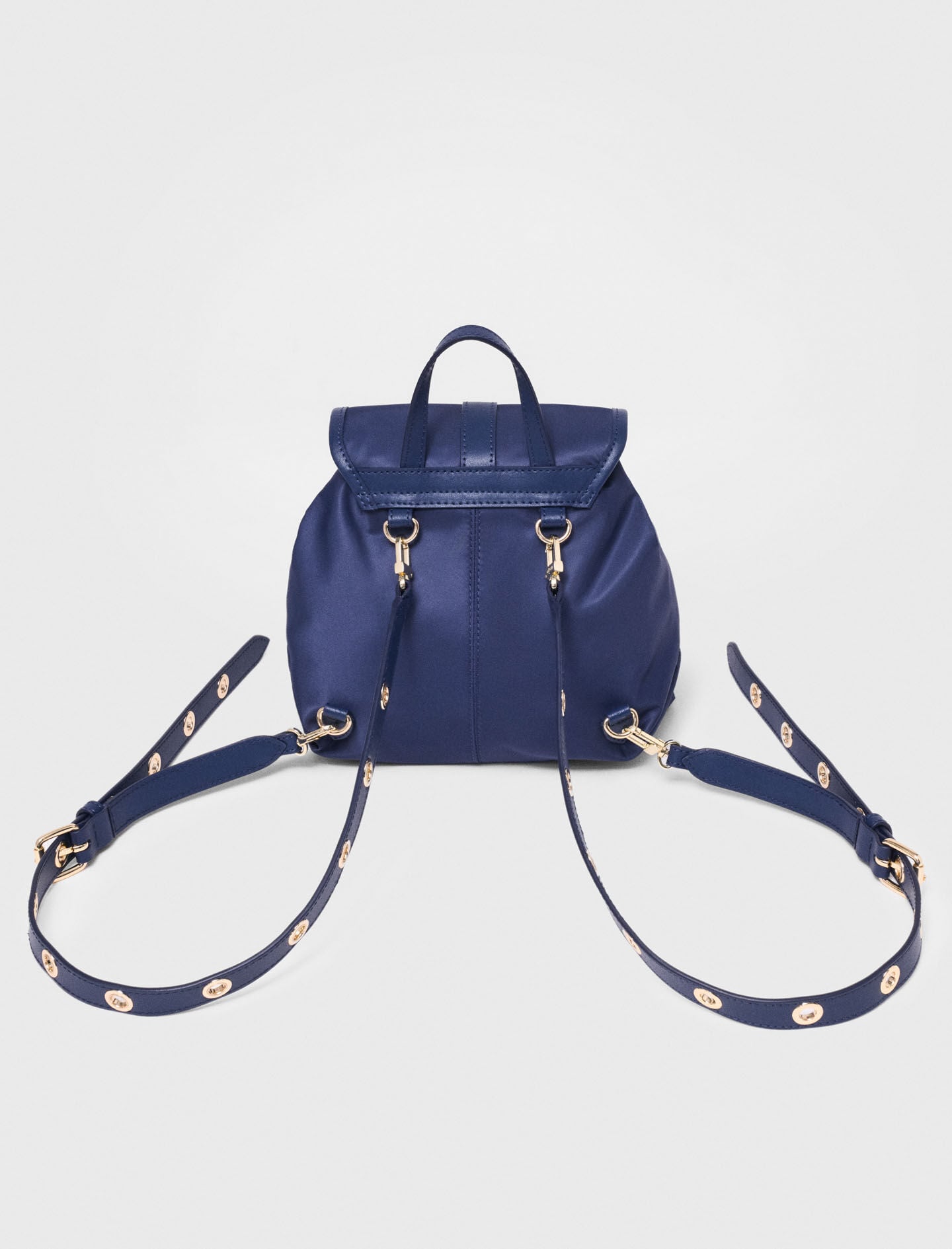 Maje Mini leather and nylon backpack