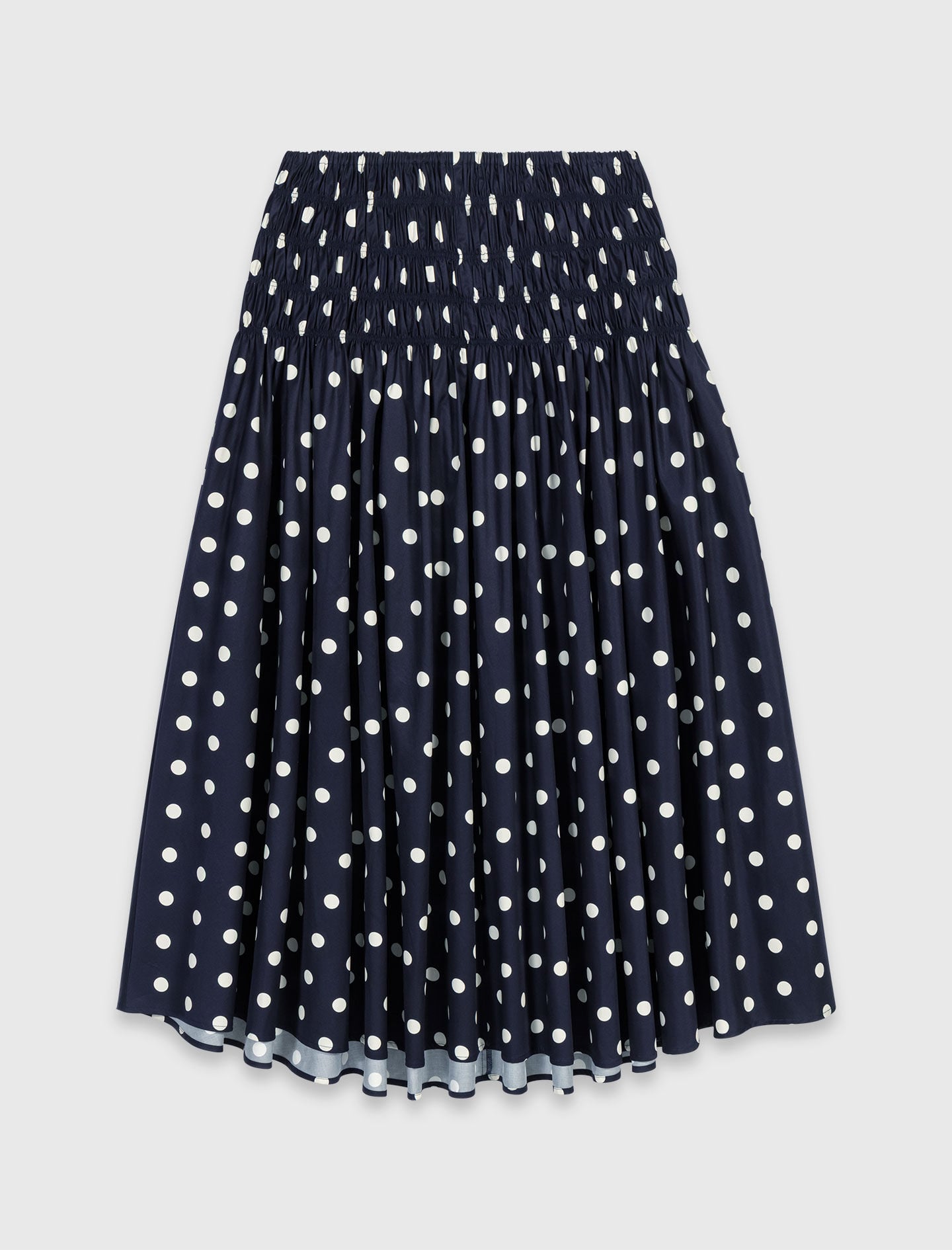Maje Long cotton skirt