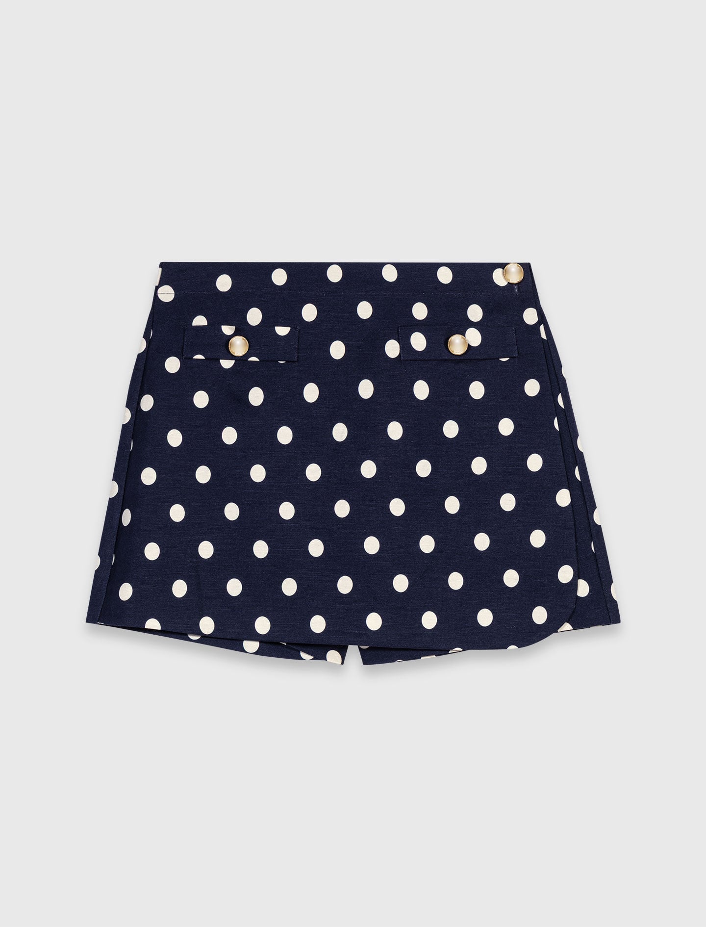 Maje Linen blend skort