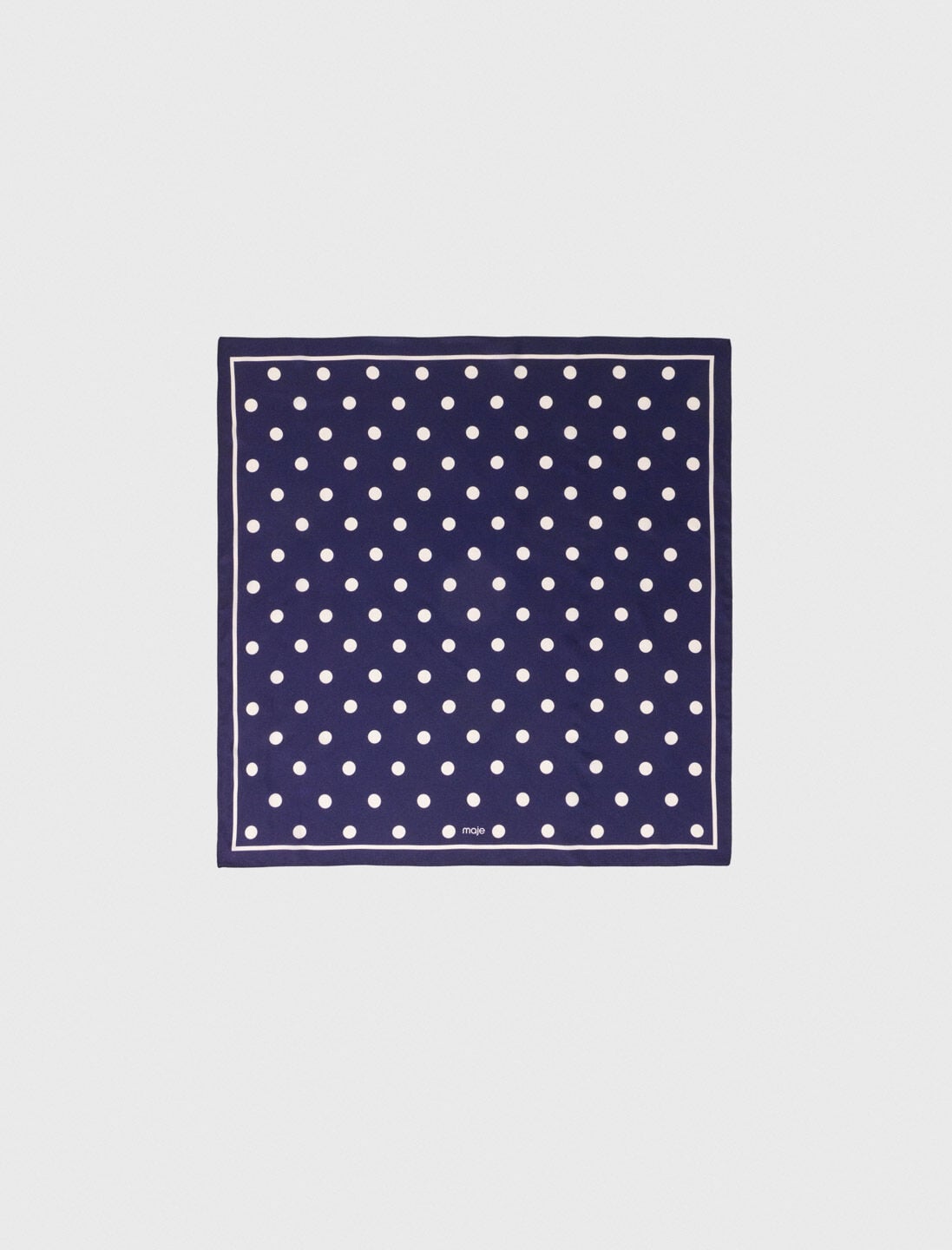 Maje Silk polka dot bandana