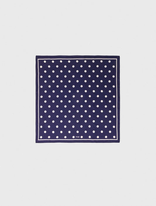Maje Silk polka dot bandana