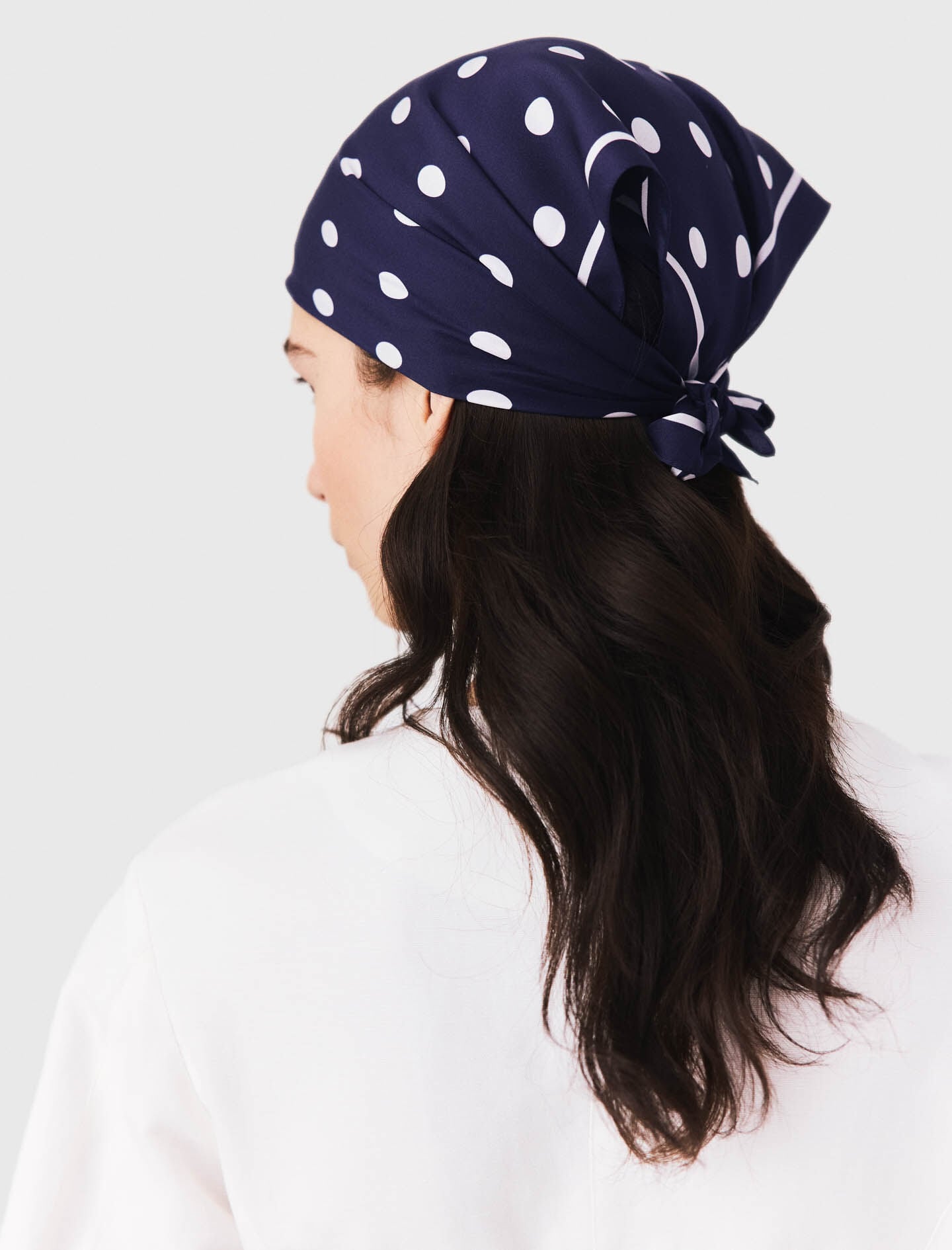 Maje Silk polka dot bandana