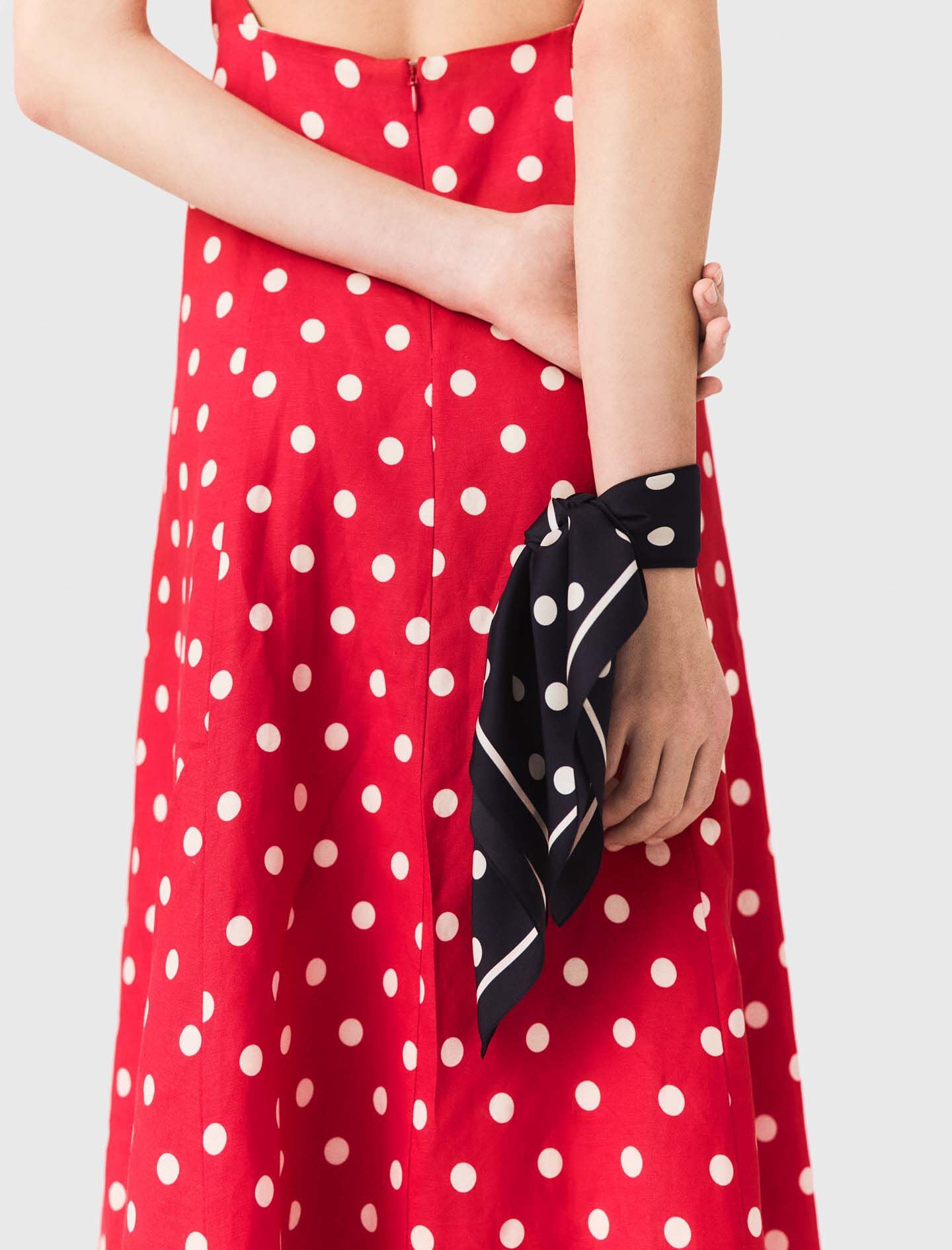 Maje Silk polka dot bandana