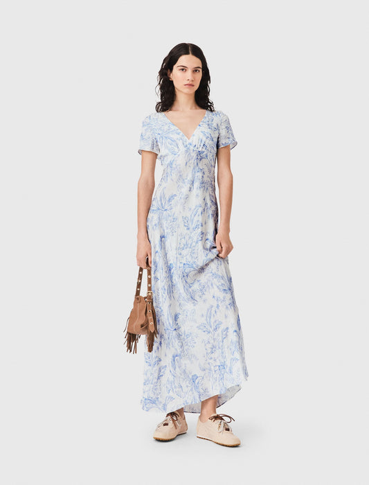 Maje Flowing patterned maxi dress
