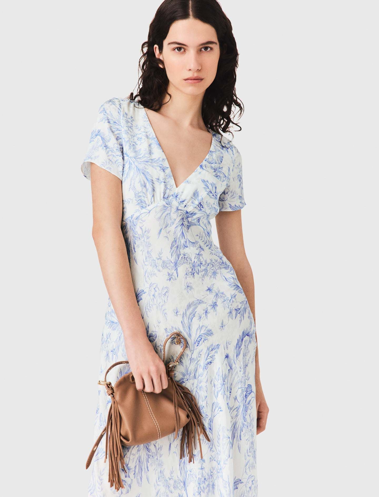 Maje Flowing patterned maxi dress