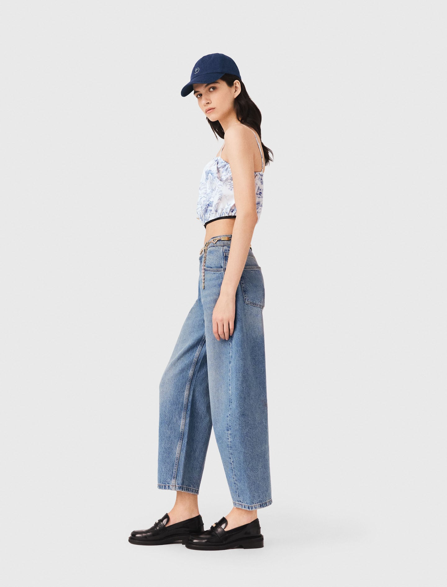 Maje Patterned top with straps