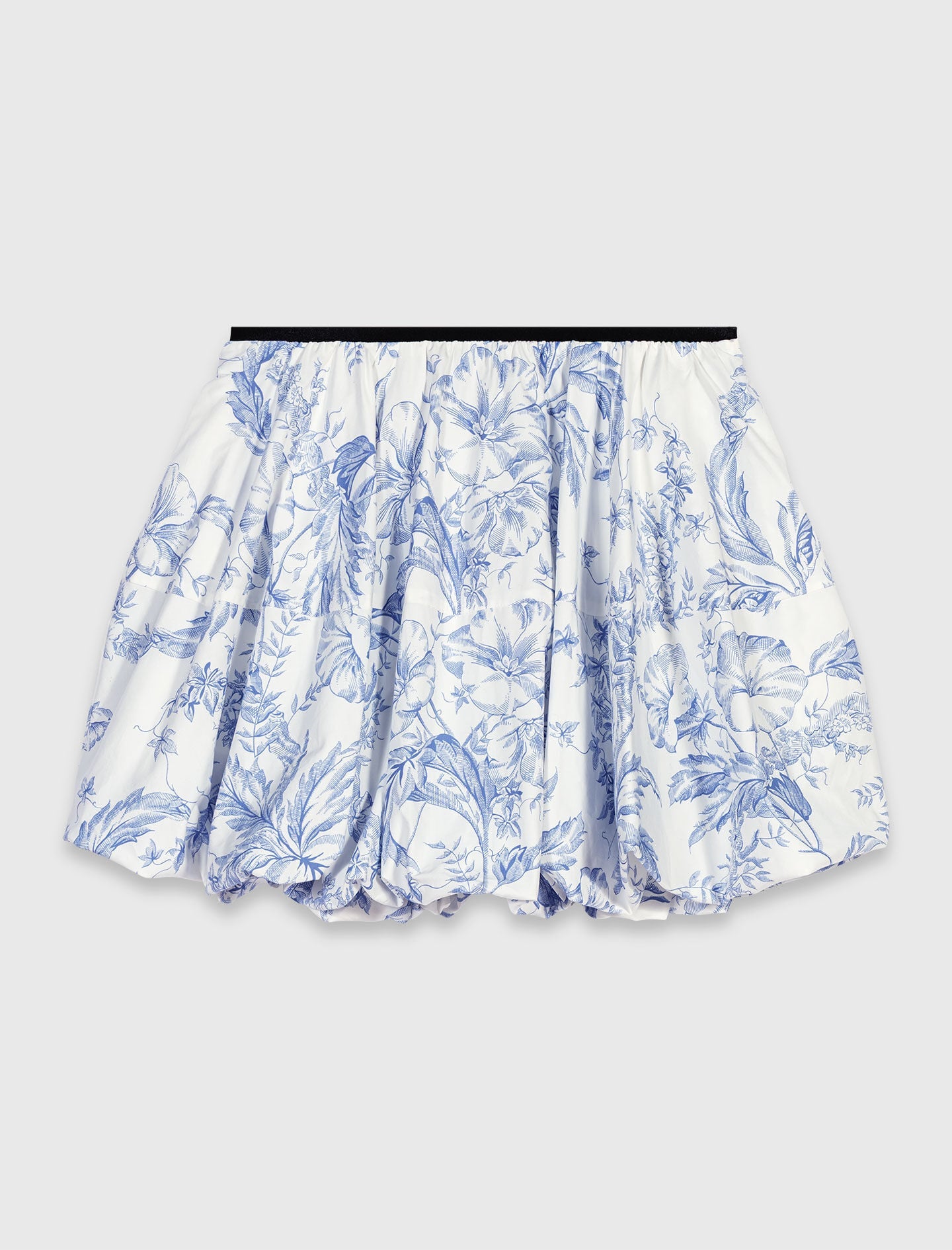 Maje Printed balloon-effect skirt